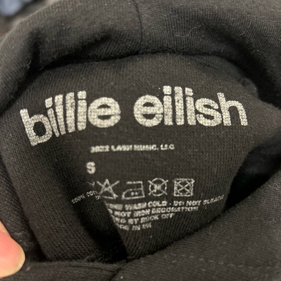 Black Billie Eilish Graphic Hoodie - Picture 4 of 5